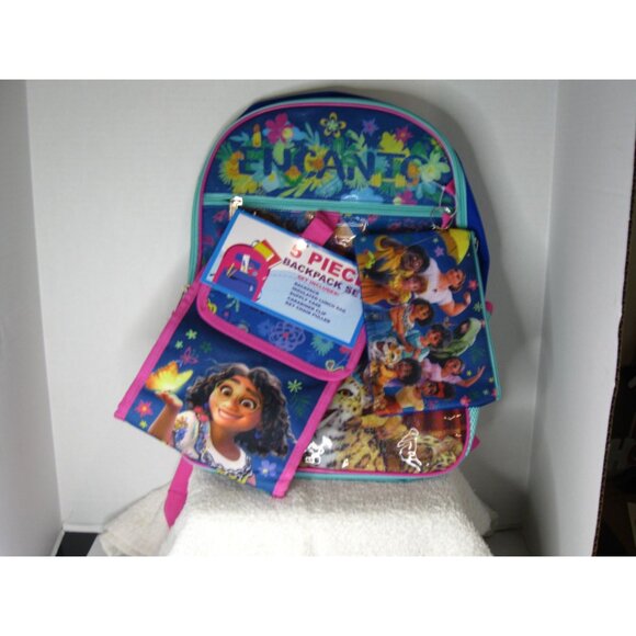 Disney Encanto 5-Piece Backpack Set For Kids With Lunch Bag Pencil Case & More - - Picture 2 of 5